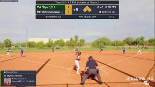 CA Slye 18U  CO BB National Smith 20241102 [upl. by Piers]