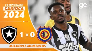 BOTAFOGO 1 X 0 MADUREIRA  MELHORES MOMENTOS  CAMPEONATO CARIOCA 2024  geglobo [upl. by Eilyak]