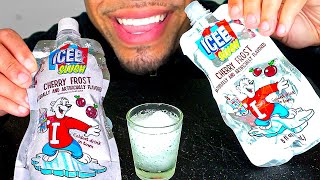 ICEE SLUSHIES CHERRY FROST SLUSH MAKER MACHINE FUN FACTORY EATING SHOW ASMR NO TALKING CRUNCHY [upl. by Ennasil]