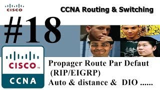 18  Propager Route Par Defaut RIPEIGRP amp Auto amp distance amp DIO  IPV4  DARIJA [upl. by Tasha]