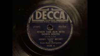 78rpm When The Sun Sets Down South  Sidney Bechet wNoble Sissles Swingsters 1938  Decca 2129 [upl. by Nirihs]