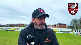 POST MATCH INTERVIEW Jono Greening vs Chorley [upl. by Seluj]