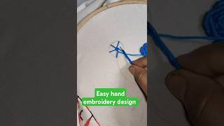 ❤️ easy hand embroidery flower design art youtube shortvideo ytshorts youtubeshorts shorts [upl. by Nivla]