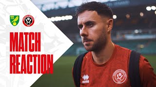 George Baldock  Match Reaction Interview  Norwich City 01 Sheffield United [upl. by Wilder]