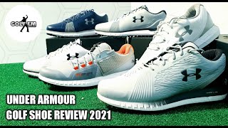 UNDER ARMOUR GOLF SHOE REVIEW  2021 FORGE RC SHOW SL FADE SL HOVR DRIVE [upl. by Otina]