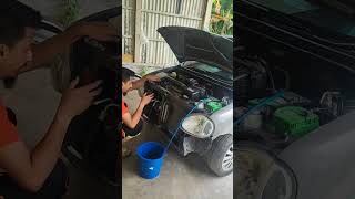 perodua kelisa baiki tukar aircond tak sejuk kelisa aircondservice servisac diy [upl. by Karlis]