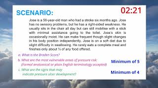 BRADEN SCALE Pressure Area Assessment 8 MINUTES OSCE 2021 Practice Scenario 1 [upl. by Steere]