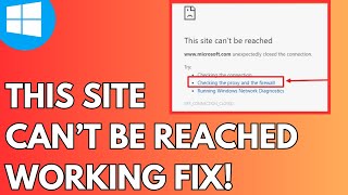 This site can’t be reached checking the proxy and the firewall 2024 Guide [upl. by Ainel]