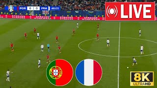 🔴 LIVE Portugal vs France  UEFA EURO 2024  SEMIFINAL  Full Live Now [upl. by Libb]