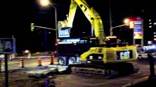 Cat 325D ripping up roadAVI [upl. by Aivan884]