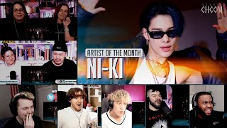 niki artist of the month dance cover  reaction mashup [upl. by Crescin9]