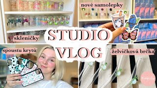 STUDIO VLOG  Výroba krytů na telefon  novinky  QampA  Rendy’s Shop [upl. by Jania62]