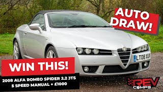 WIN THIS 2008 ALFA ROMEO SPIDER 22 JTS 5 SPEED MANUAL  £1000 [upl. by Fidelis]