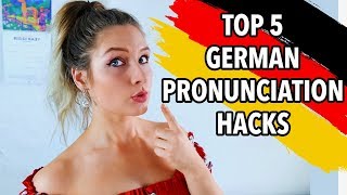 5 MUST KNOW GERMAN PRONUNCIATION HACKS [upl. by Sigismondo]