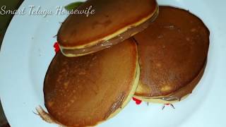 DORA CAKEDORAYAKI DOREAMON CAKEDORA PANCAKESKIDS FAVOURITE FOOD RECIPE QUICK EASY SNACK RECIPE [upl. by Sonahpets]