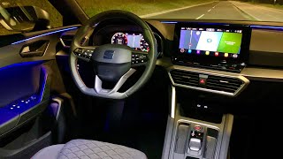 New SEAT LEON 2021 Crazy AMBIENT LIGHTS demonstration FR interior [upl. by Yeliak676]