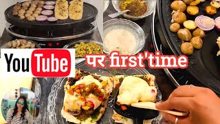 veg raclette recipe how to make raclette cheese garlic bread at home in hindi first time on YouTube [upl. by Rissa]