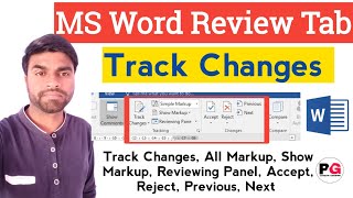 Track Changes in MS Word  Accept or Reject Tracked Changes in MS Word  Use Track Changes Word [upl. by Yekcir476]