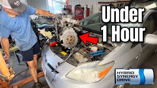 20102015 Toyota Prius Engine Removal  3rd Gen Hybrid WORLD’S FASTEST REMOVAL [upl. by Zaid141]