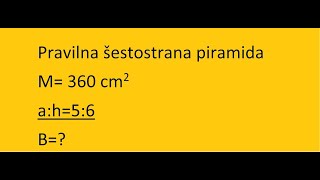 Pravilna šestostrana piramida [upl. by Shawnee760]