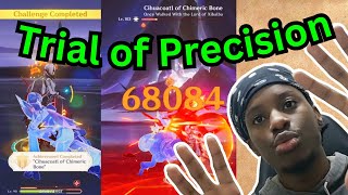 Natlan Nights Trial of Precision heres how to beat it arlecchino ambergenshinimpact xilonen [upl. by Noemad]