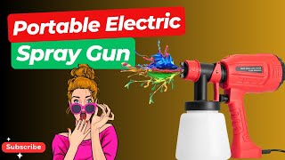 Portable Electric Spray Gun  Portable Paint Sprayers For Home [upl. by Rosane]