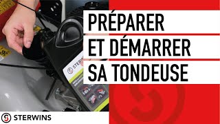 Comment préparer et démarrer votre tondeuse thermique STERWINS [upl. by Drahser88]