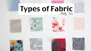 Fabric Types  Material for Sewing [upl. by Ellinej]