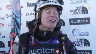 A Courmayeur le Freeride World Tour sourit aux Valaisans [upl. by Ssidnak]