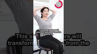 Do this Simple Move on Chair to Trim Belly Fat [upl. by Karwan]