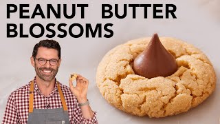 EASY Peanut Butter Blossom Cookies Recipe [upl. by Terces]