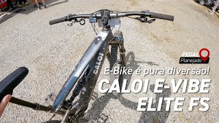 EBike Full Suspension  Caloi EVibe Elite FS  Test Ride  Pedal Planejado 36 [upl. by Simson]