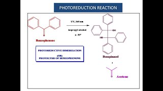 PHOTOREDUCTIVE DIMERISATION Photolysis of Benzophenone  Photoreduction Reactions Mechanism [upl. by Kingsley]