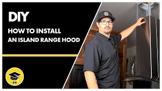 How to Install an Island Range Hood  AE DIY [upl. by Barnaby]