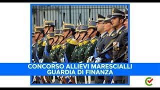 Concorso Allievi Marescialli Guardia di Finanza 2024 – 1330 posti – Aperto ai civili [upl. by Ashly]