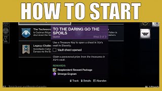 To The Daring Go The Spoils Quest From Xur Destiny 2  How To Start 30th Anniversary Event Destiny 2 [upl. by Eceirtal]