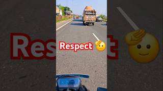 Respect 🫡  truck driver truck🚚truckdriver traffic trafficrules shorts motovlog rider [upl. by Marion610]