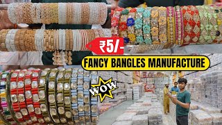 Bangles Wholesale Market in Delhi  Cheapest Bangles Manufacture Sadar Bazar  A D Bangles Supplier [upl. by Hyams]