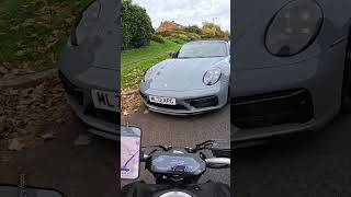 Motorbike Smashes Into Porsche 😱 [upl. by Nosbig]