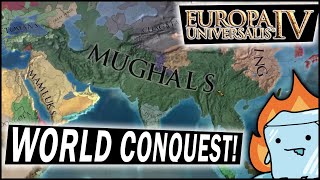 Complete EU4 World Conquest Guide  Mughals MidGame Moves  Conquering India With Timurid Mughals [upl. by Sammons961]