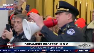 WATCH DACA Protesters Arrested At Capitol Hill FNN [upl. by Arnulfo]