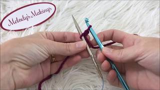 How to Knit  Crochet Cast On Method [upl. by Wivina91]