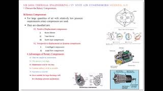 Explain the types and working of Rotary Compressor  M 421  Thermal Engineering in Tamil [upl. by Valdemar]