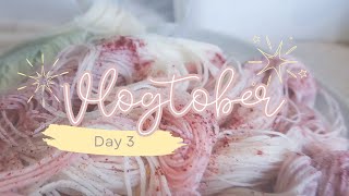 Vlogtober 2024 3 Yarn dyeing blondies again and mum life [upl. by Beulah]