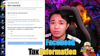 Facebook Tax Info Paano Mag FillUp 2024 UPDATE [upl. by Epperson]