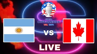 Argentina vs Canada  Copa America 2024  Video Game Simulation [upl. by Ile]