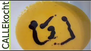 Cremige und duftende Kürbissuppe  Rezept für Kürbiscremesuppe [upl. by Atiuqan]