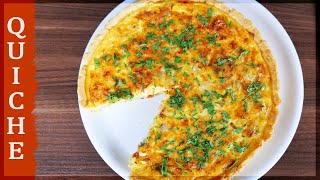 Quiche Lorraine Rezept  sehr cremig  mit Lauch und Speck [upl. by Hathcock645]