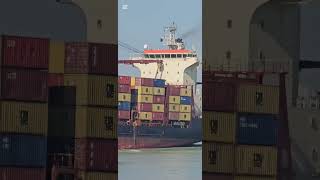 MSC KYMEA MONROVIA Ship Chittagong port Bangladesh Nicevideo nature chittagong [upl. by Ailecec619]