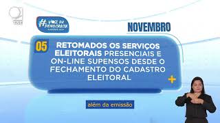 Calendário Eleitoral Cadastro Eleitoral Reaberto [upl. by Harberd]